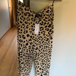 Women’s cheetah print pants, brand new with tags.